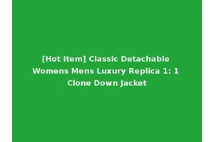 [Hot Item] Classic Detachable Womens Mens Luxury Replica 1: 1 Clone Down Jacket