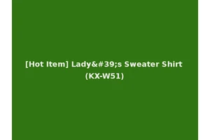 [Hot Item] Lady's Sweater Shirt (KX-W51)