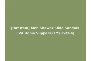 [Hot Item] Men Shower Slide Sandals EVA Home Slippers (FY20523-4)