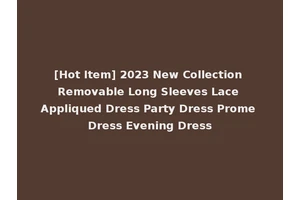 [Hot Item] 2023 New Collection Removable Long Sleeves Lace Appliqued Dress Party Dress Prome Dress Evening Dress