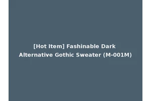 [Hot Item] Fashinable Dark Alternative Gothic Sweater (M-001M)