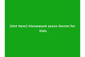 [Hot Item] Stonewash Jeans Denim for Kids