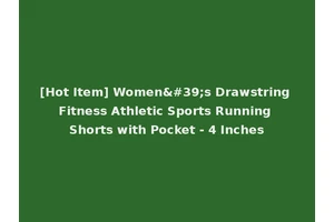 [Hot Item] Women's Drawstring Fitness Athletic Sports Running Shorts with Pocket - 4 Inches