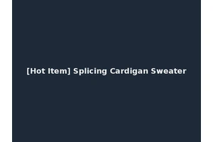 [Hot Item] Splicing Cardigan Sweater