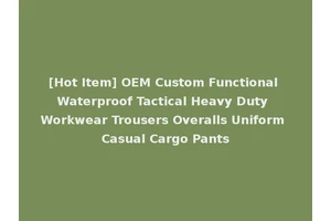 [Hot Item] OEM Custom Functional Waterproof Tactical Heavy Duty Workwear Trousers Overalls Uniform Casual Cargo Pants