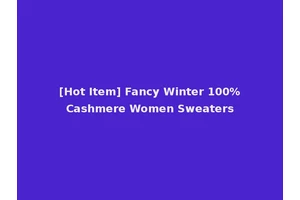 [Hot Item] Fancy Winter 100%Cashmere Women Sweaters