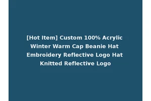 [Hot Item] Custom 100% Acrylic Winter Warm Cap Beanie Hat Embroidery Reflective Logo Hat Knitted Reflective Logo