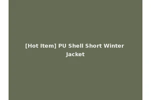 [Hot Item] PU Shell Short Winter Jacket
