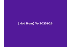 [Hot Item] W-2023926