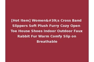 [Hot Item] Women's Cross Band Slippers Soft Plush Furry Cozy Open Toe House Shoes Indoor Outdoor Faux Rabbit Fur Warm Comfy Slip on Breathable