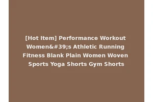 [Hot Item] Performance Workout Women's Athletic Running Fitness Blank Plain Women Woven Sports Yoga Shorts Gym Shorts
