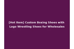 [Hot Item] Custom Boxing Shoes with Logo Wrestling Shoes for Wholesales