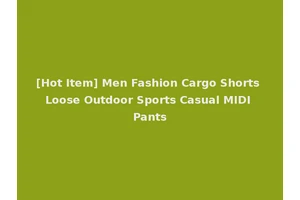 [Hot Item] Men Fashion Cargo Shorts Loose Outdoor Sports Casual MIDI Pants