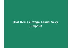 [Hot Item] Vintage Casual Sexy Jumpsuit