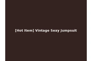 [Hot Item] Vintage Sexy Jumpsuit