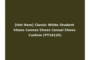[Hot Item] Classic White Student Shoes Canvas Shoes Casual Shoes Custom (PY16125)