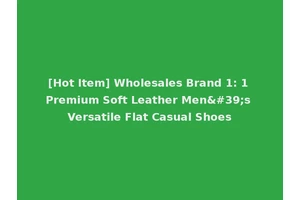 [Hot Item] Wholesales Brand 1: 1 Premium Soft Leather Men's Versatile Flat Casual Shoes