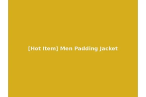[Hot Item] Men Padding Jacket