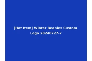 [Hot Item] Winter Beanies Custom Logo 20240727-7