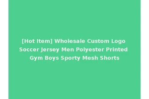 [Hot Item] Wholesale Custom Logo Soccer Jersey Men Polyester Printed Gym Boys Sporty Mesh Shorts