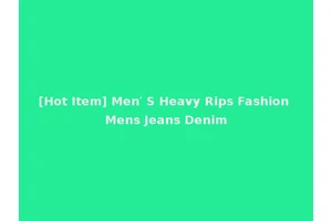 [Hot Item] Men′ S Heavy Rips Fashion Mens Jeans Denim
