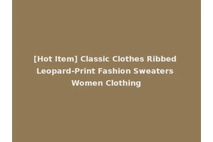 [Hot Item] Classic Clothes Ribbed Leopard-Print Fashion Sweaters Women Clothing