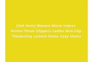 [Hot Item] Women Warm Indoor Winter Plush Slippers Ladies Non-Slip Thickening Leisure Home Cozy Shoes