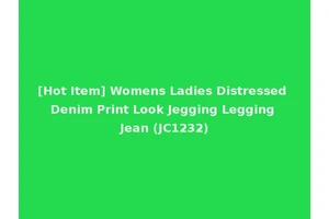 [Hot Item] Womens Ladies Distressed Denim Print Look Jegging Legging Jean (JC1232)