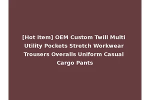 [Hot Item] OEM Custom Twill Multi Utility Pockets Stretch Workwear Trousers Overalls Uniform Casual Cargo Pants
