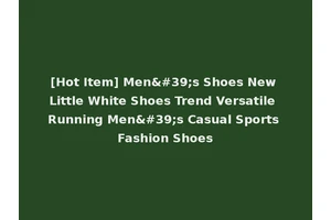 [Hot Item] Men's Shoes New Little White Shoes Trend Versatile Running Men's Casual Sports Fashion Shoes
