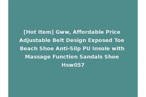 [Hot Item] Gww, Affordable Price Adjustable Belt Design Exposed Toe Beach Shoe Anti-Silp PU Insole with Massage Function Sandals Shoe Hsw057