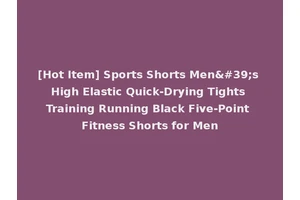 [Hot Item] Sports Shorts Men's High Elastic Quick-Drying Tights Training Running Black Five-Point Fitness Shorts for Men