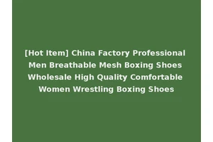 [Hot Item] China Factory Professional Men Breathable Mesh Boxing Shoes Wholesale High Quality Comfortable Women Wrestling Boxing Shoes