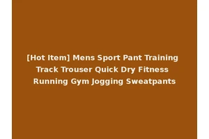 [Hot Item] Mens Sport Pant Training Track Trouser Quick Dry Fitness Running Gym Jogging Sweatpants