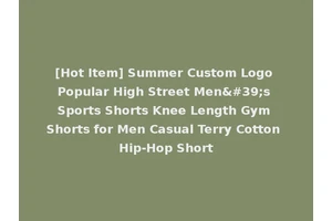 [Hot Item] Summer Custom Logo Popular High Street Men's Sports Shorts Knee Length Gym Shorts for Men Casual Terry Cotton Hip-Hop Short