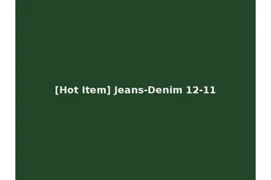 [Hot Item] Jeans-Denim 12-11
