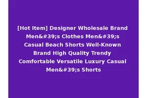 [Hot Item] Designer Wholesale Brand Men's Clothes Men's Casual Beach Shorts Well-Known Brand High Quality Trendy Comfortable Versatile Luxury Casual Men's Shorts