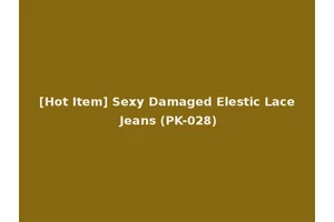 [Hot Item] Sexy Damaged Elestic Lace Jeans (PK-028)