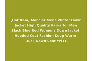 [Hot Item] Monclar Mens Winter Down Jacket High Quality Parka for Men Black Blue Red Womens Down Jacket Hooded Coat Fashion Keep Warm Duck Down Coat Yrf11