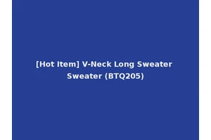 [Hot Item] V-Neck Long Sweater Sweater (BTQ205)