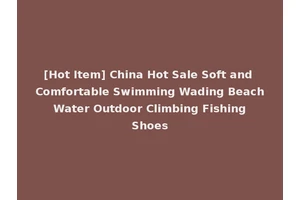 [Hot Item] China Hot Sale Soft and Comfortable Swimming Wading Beach Water Outdoor Climbing Fishing Shoes