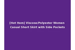 [Hot Item] Viscose/Polyester Women Casual Short Skirt with Side Pockets