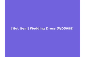 [Hot Item] Wedding Dress (WD5988)