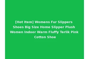 [Hot Item] Womens Fur Slippers Shoes Big Size Home Slipper Plush Women Indoor Warm Fluffy Terlik Pink Cotton Shoe