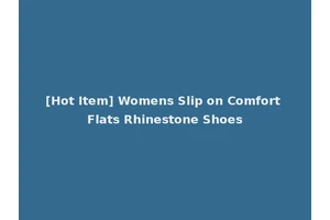 [Hot Item] Womens Slip on Comfort Flats Rhinestone Shoes
