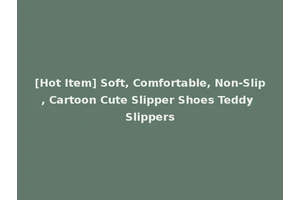 [Hot Item] Soft, Comfortable, Non-Slip, Cartoon Cute Slipper Shoes Teddy Slippers