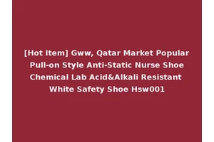 [Hot Item] Gww, Qatar Market Popular Pull-on Style Anti-Static Nurse Shoe Chemical Lab Acid&Alkali Resistant White Safety Shoe Hsw001