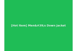 [Hot Item] Men's Down Jacket