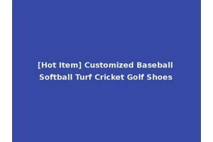 [Hot Item] Customized Baseball Softball Turf Cricket Golf Shoes