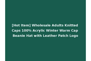 [Hot Item] Wholesale Adults Knitted Caps 100% Acrylic Winter Warm Cap Beanie Hat with Leather Patch Logo